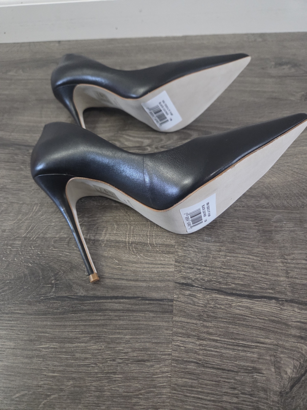 Massimo Matteo Womens Black Pointed-Toe Leather Pumps Size 10 NWOT - Picture 6 of 10